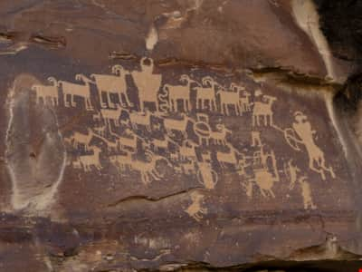 Petroglyphs in Nine Mile Canyon.